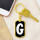 Initial G v3b - Luxury Dog Tag Keychain