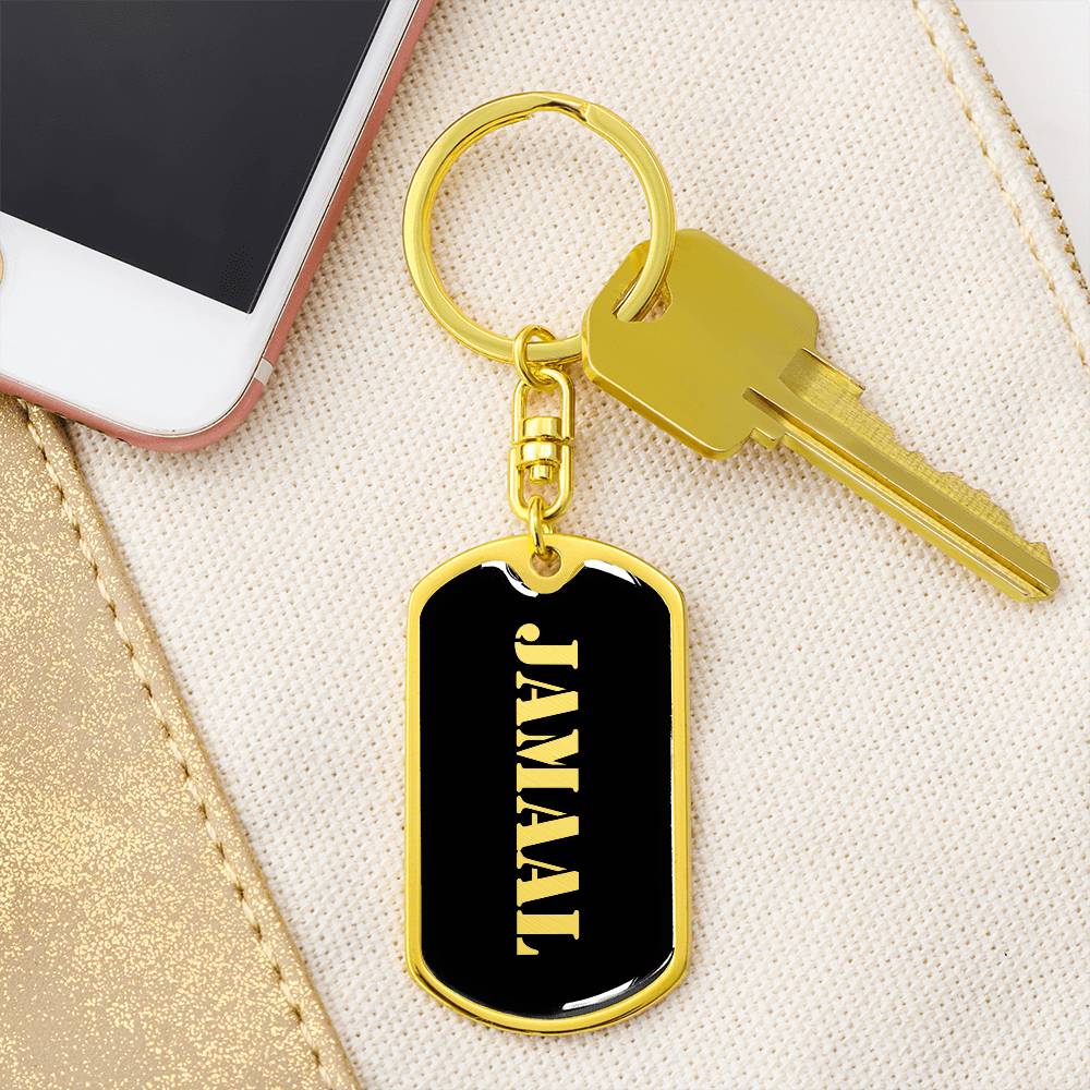 Jamaal v2 - Luxury Dog Tag Keychain