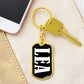 Lea v03 - Luxury Dog Tag Keychain