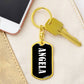 Angela v01w - Luxury Dog Tag Keychain