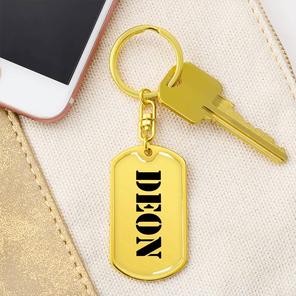 Deon - Luxury Dog Tag Keychain