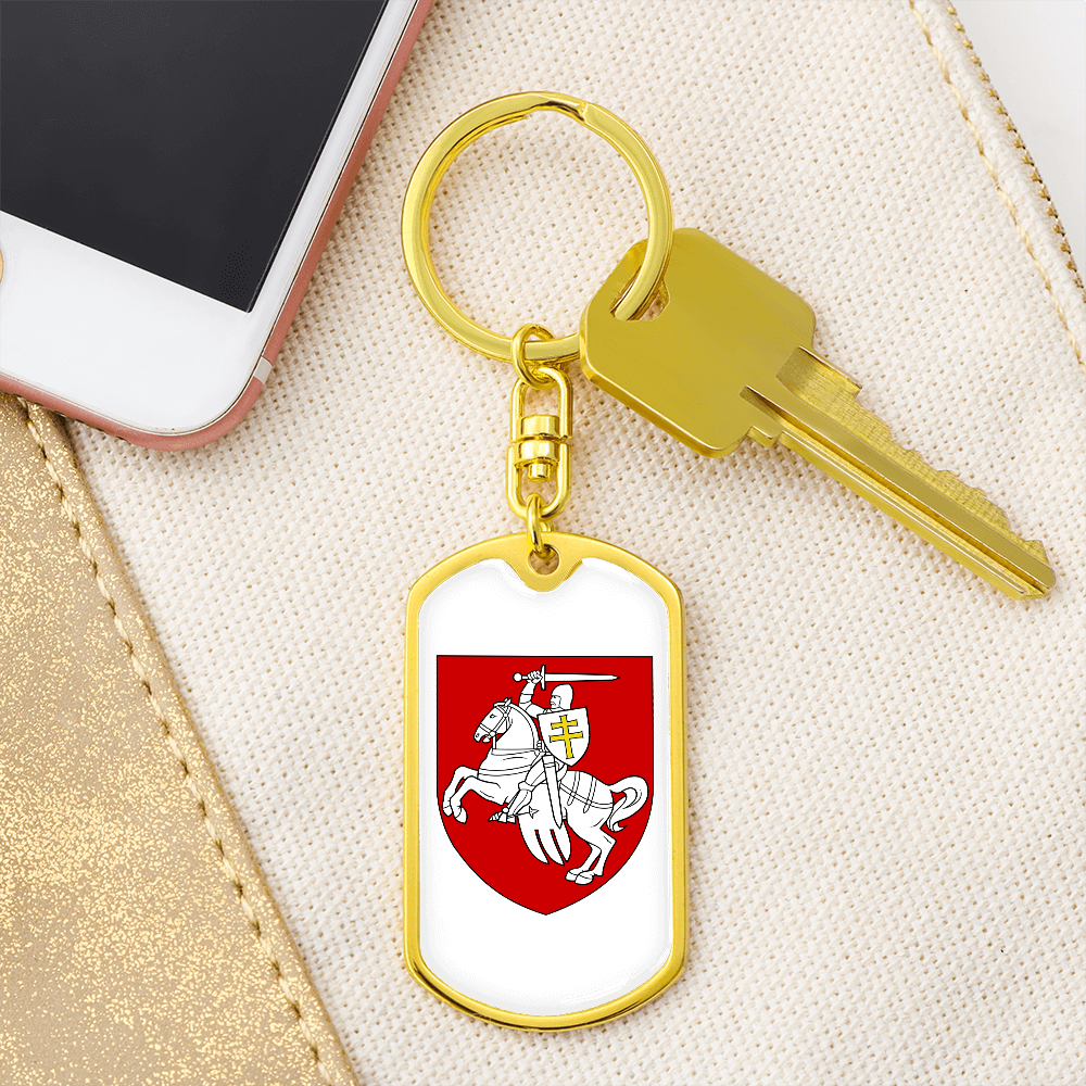 Pahonia (Belarus) v2 - Luxury Dog Tag Keychain