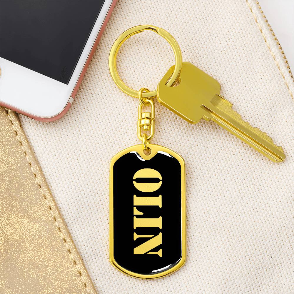Olin v2 - Luxury Dog Tag Keychain