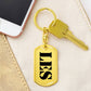 Les - Luxury Dog Tag Keychain