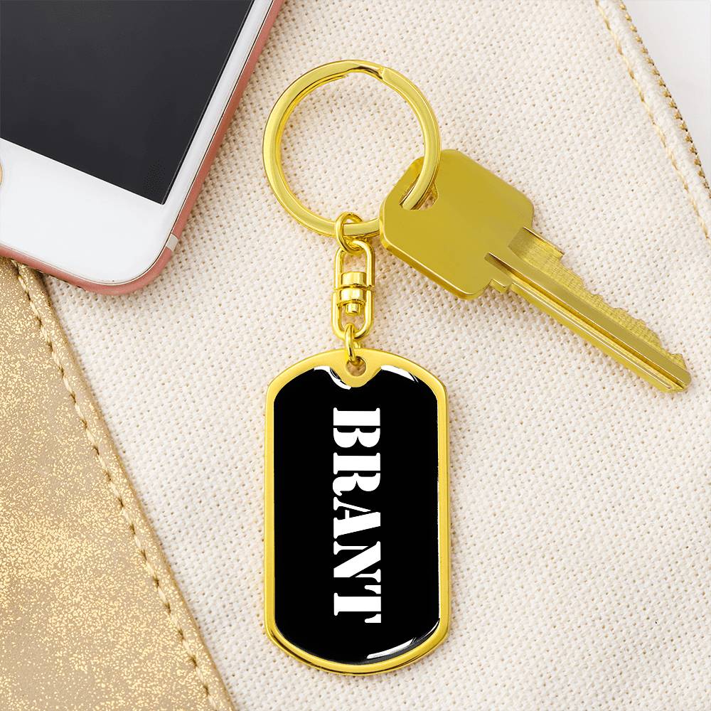 Brant v3 - Luxury Dog Tag Keychain