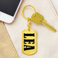Lea v01 - Luxury Dog Tag Keychain