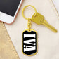 Iva v03 - Luxury Dog Tag Keychain