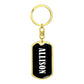 Allison v01w - Luxury Dog Tag Keychain