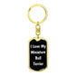 Love My Miniature Bull Terrier v6 - Luxury Dog Tag Keychain