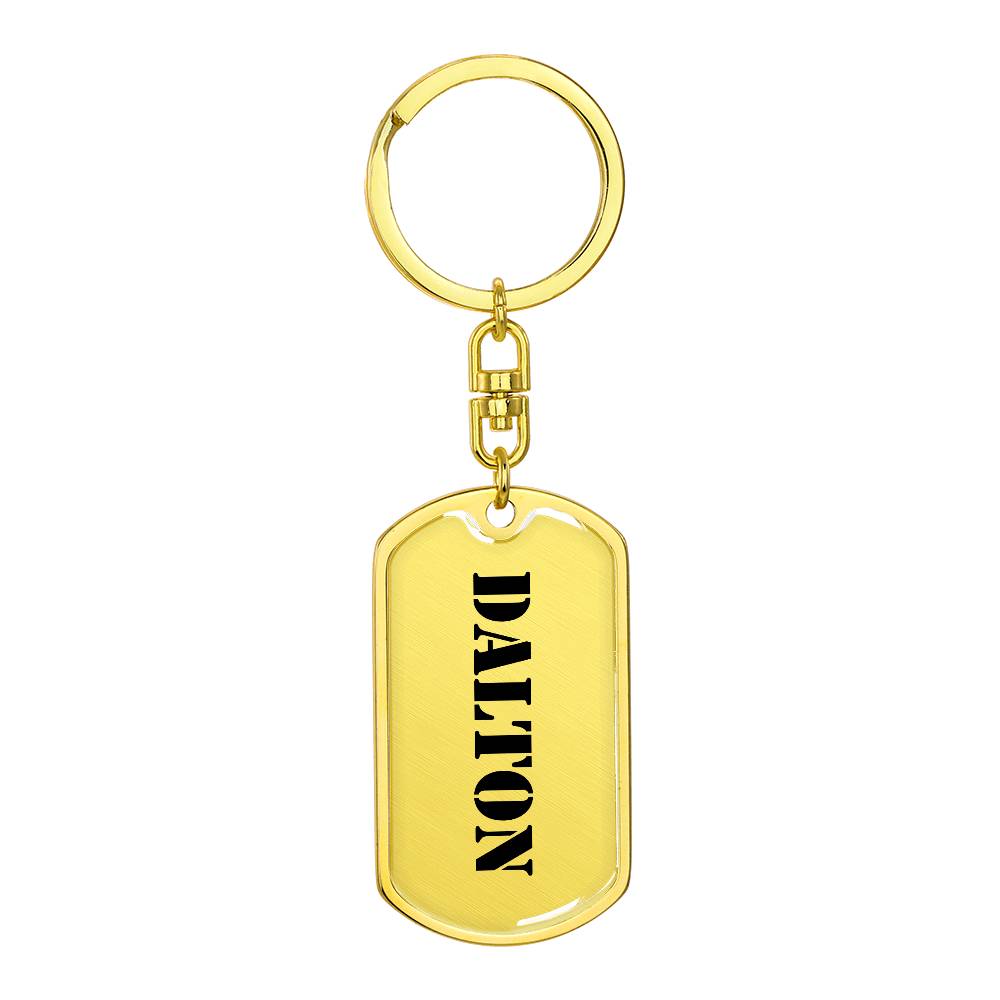 Dalton - Luxury Dog Tag Keychain