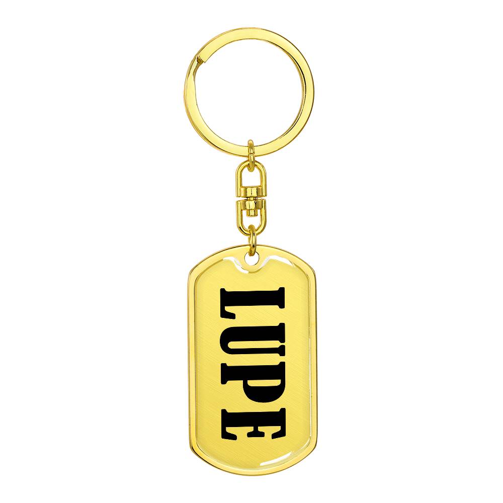 Lupe v01 - Luxury Dog Tag Keychain