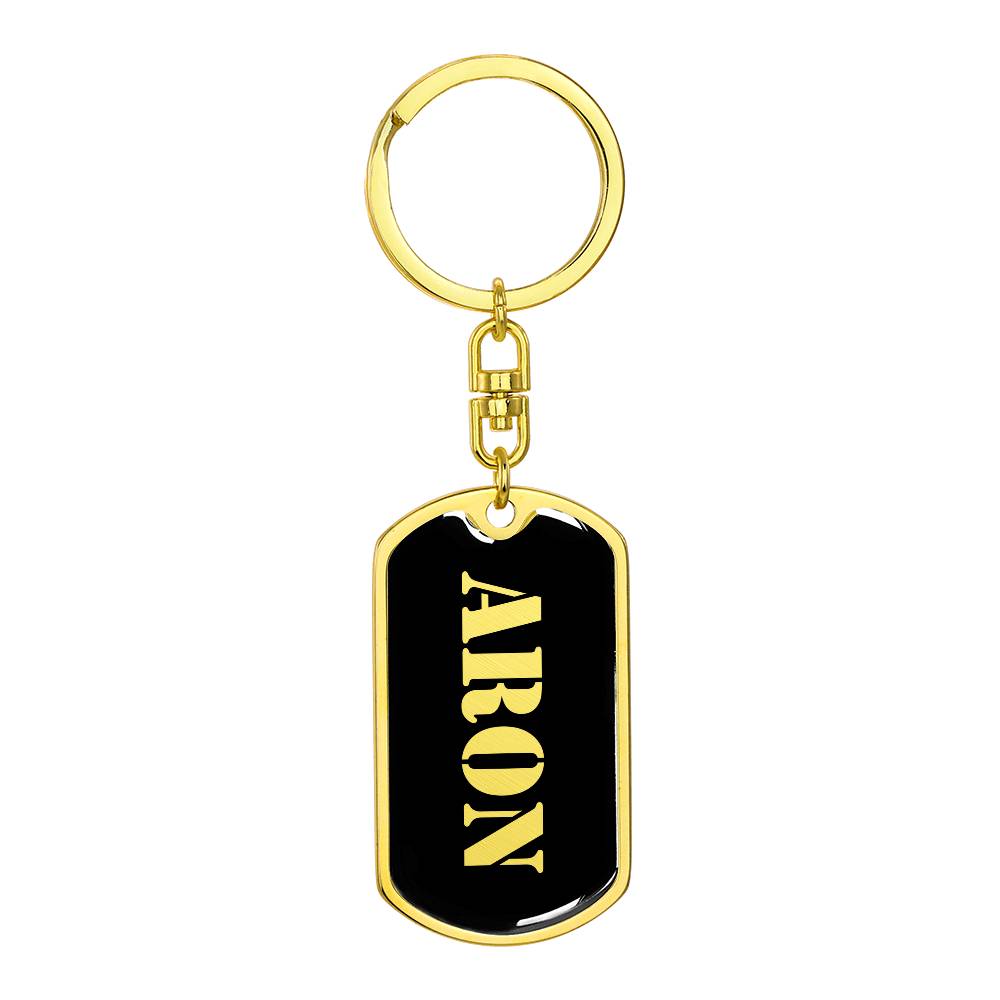 Aron v2 - Luxury Dog Tag Keychain