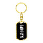 Carolyn v01w - Luxury Dog Tag Keychain