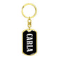 Carla v01w - Luxury Dog Tag Keychain