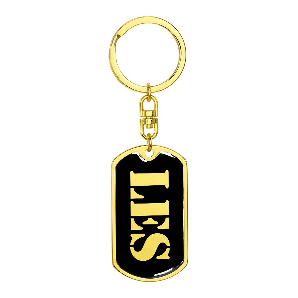 Les v2 - Luxury Dog Tag Keychain
