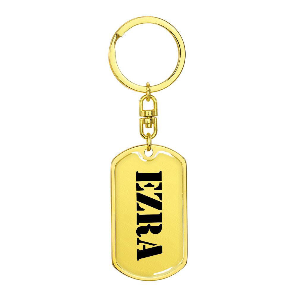 Ezra - Luxury Dog Tag Keychain