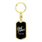 Best Father Since 1965 v2 - Luxury Dog Tag Keychain