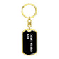Coast Guard Dad v3 - Luxury Dog Tag Keychain