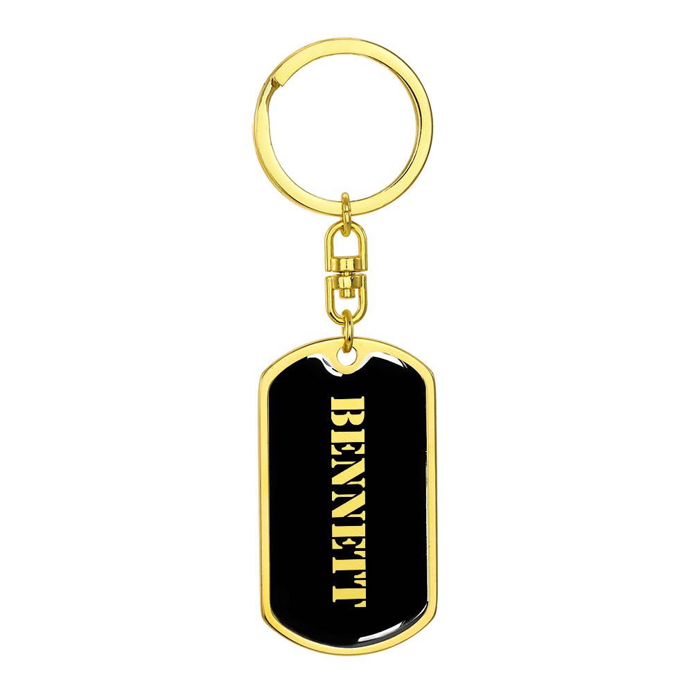 Bennett v2 - Luxury Dog Tag Keychain