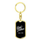 Best Father Since 1998 v2 - Luxury Dog Tag Keychain