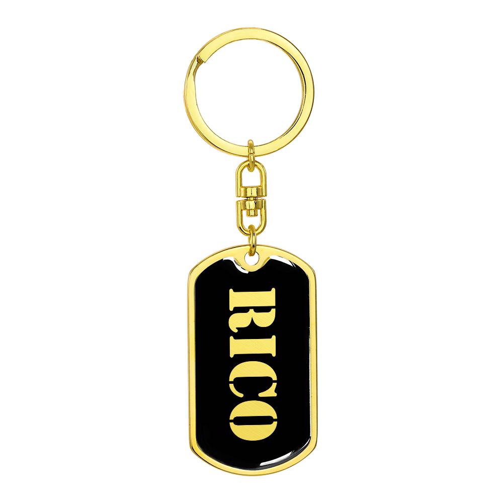 Rico v2 - Luxury Dog Tag Keychain