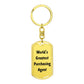World's Greatest Purchasing Agent - Luxury Dog Tag Keychain