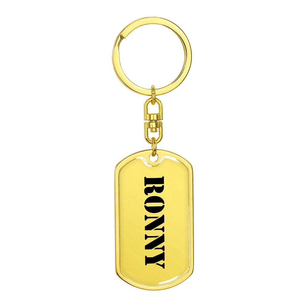 Ronny - Luxury Dog Tag Keychain