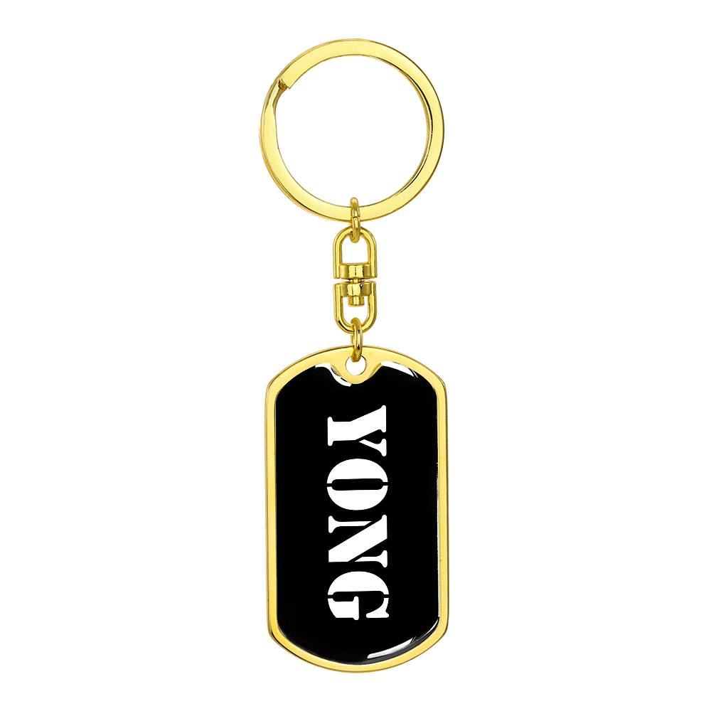 Yong v3 - Luxury Dog Tag Keychain