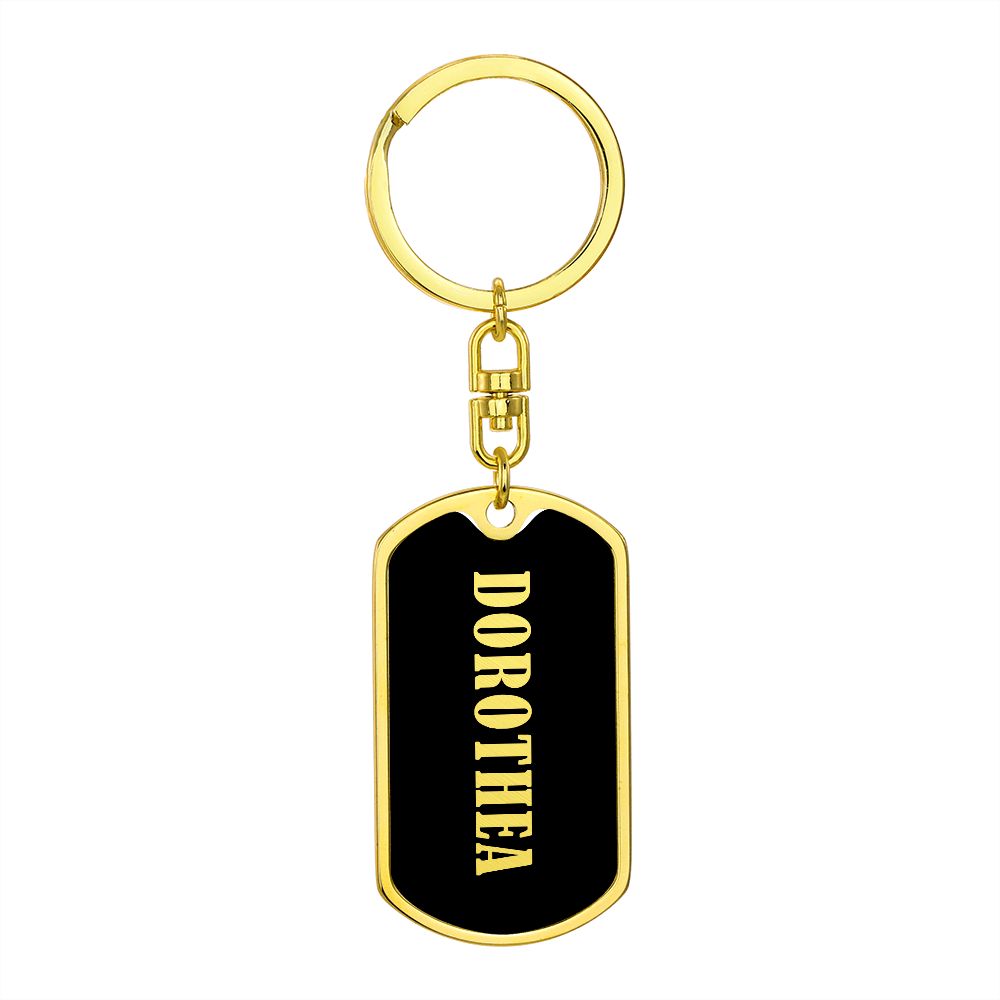 Dorothea v02 - Luxury Dog Tag Keychain