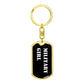 Military Girl v3 - Luxury Dog Tag Keychain