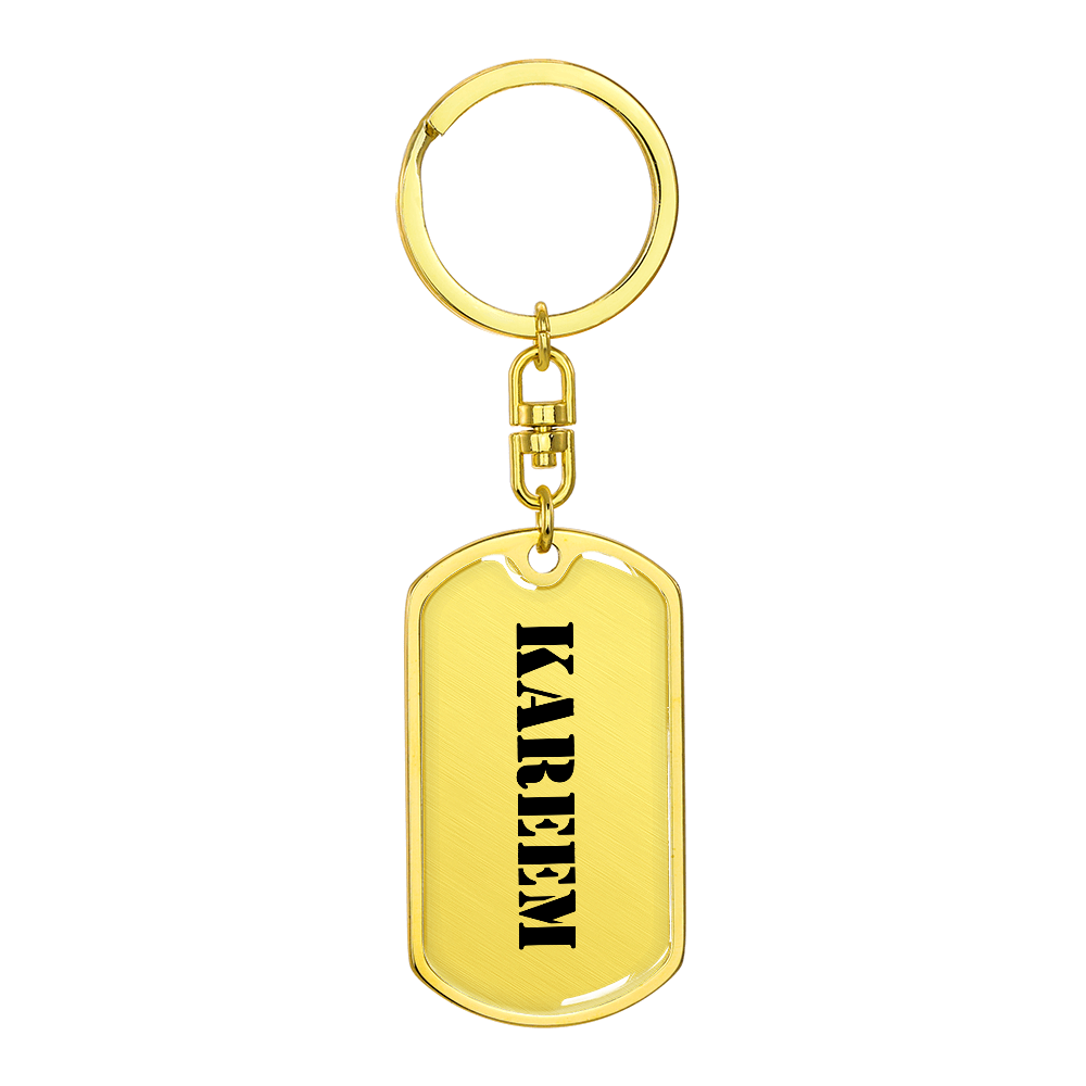 Kareem - Luxury Dog Tag Keychain