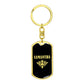Samantha v02a - Luxury Dog Tag Keychain