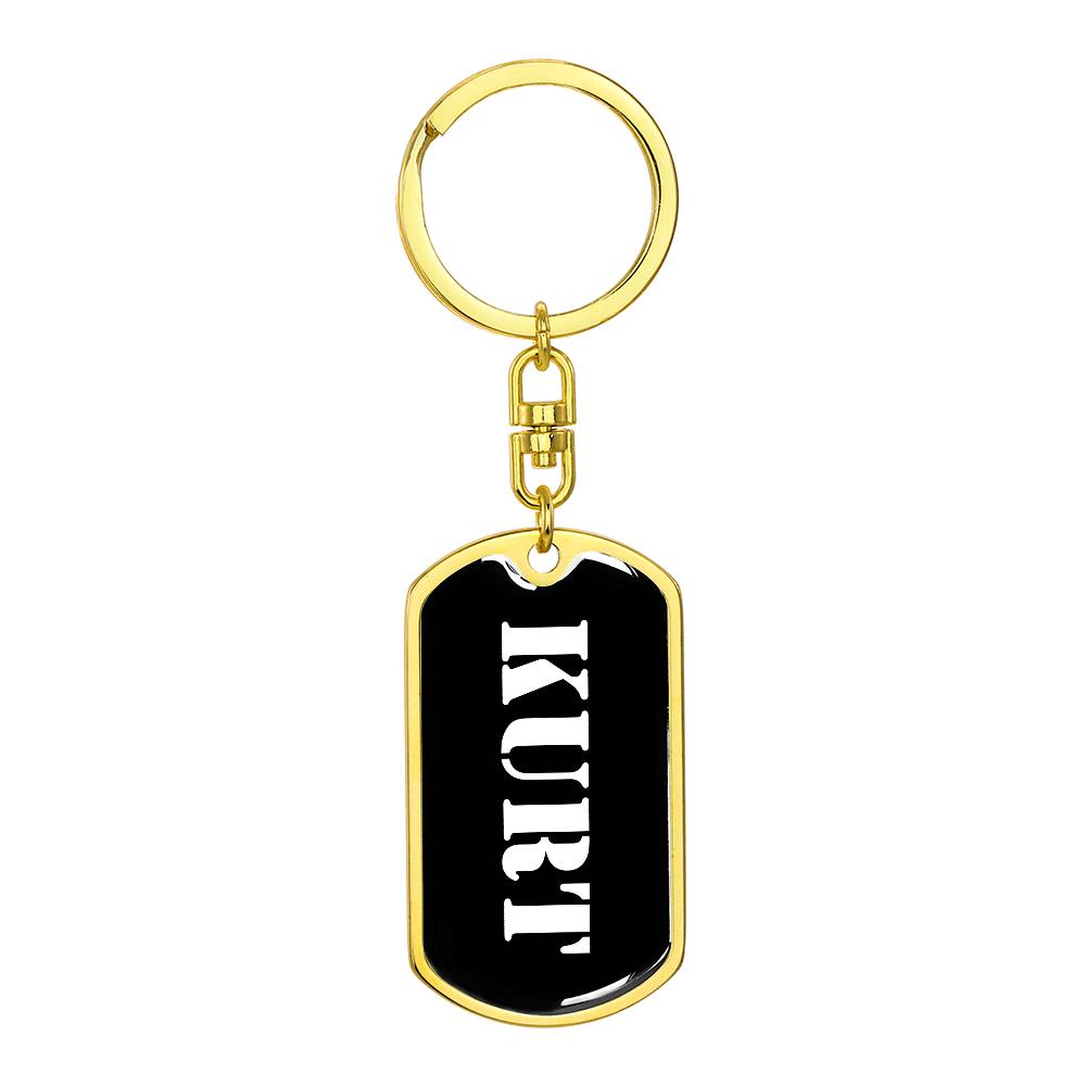 Kurt v2 - Luxury Dog Tag Keychain