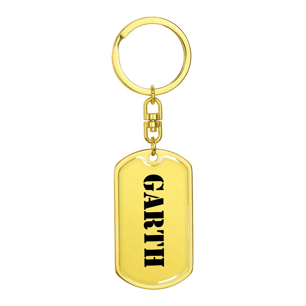 Garth - Luxury Dog Tag Keychain