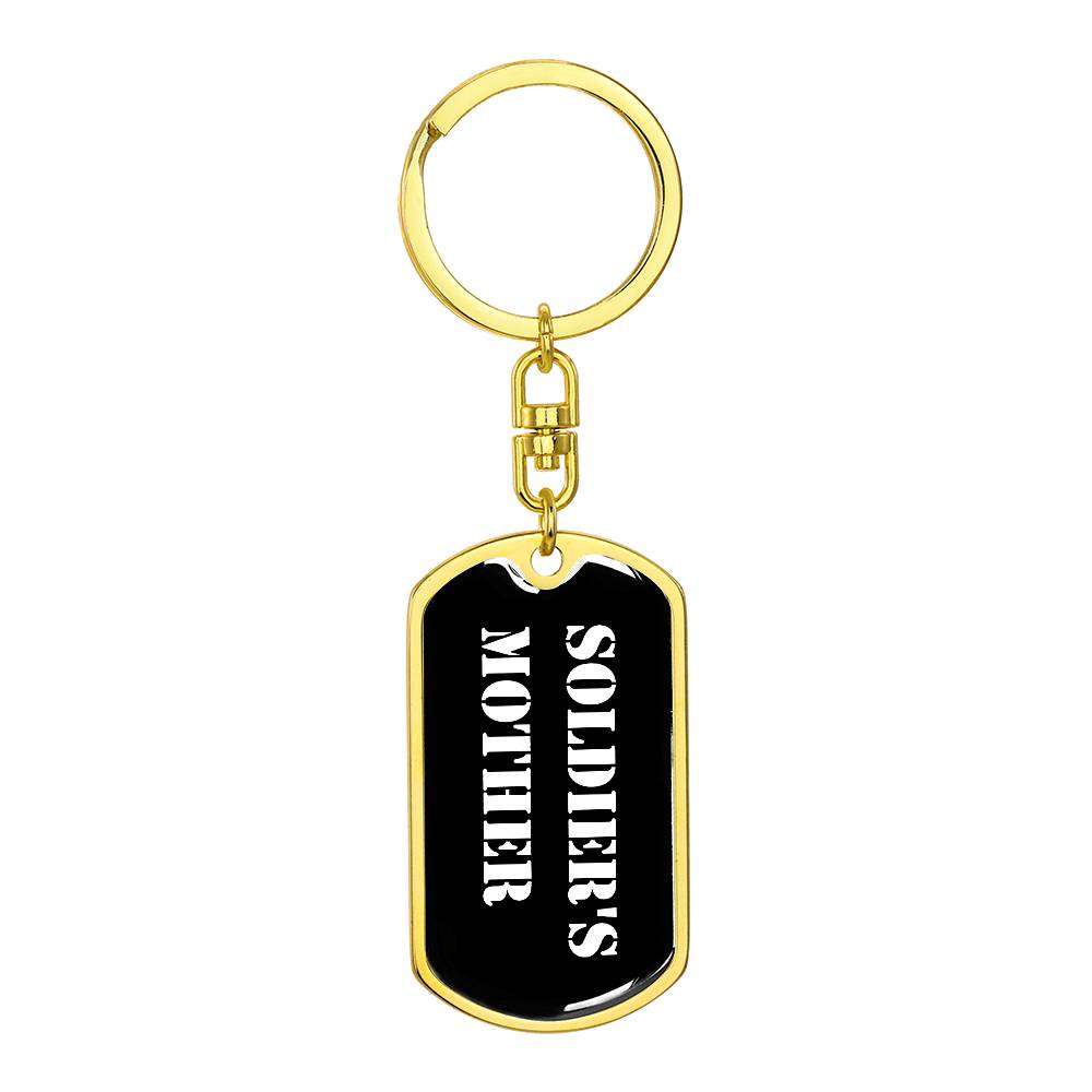 Soldier's Mother v3 - Luxury Dog Tag Keychain