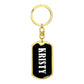 Kristy v01w - Luxury Dog Tag Keychain