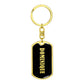 Dominique v02 - Luxury Dog Tag Keychain