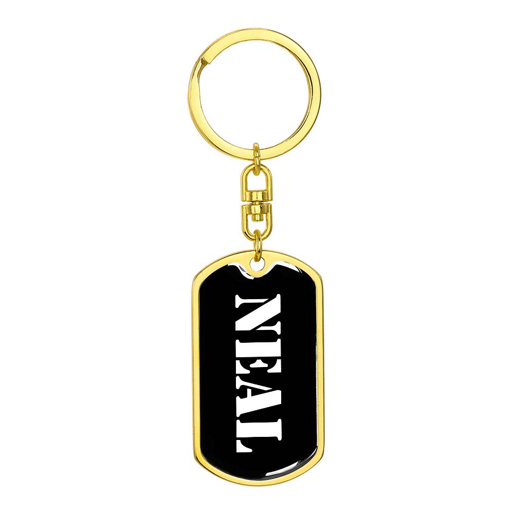 Neal v2 - Luxury Dog Tag Keychain