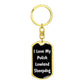 Love My Polish Lowland Sheepdog v6 - Luxury Dog Tag Keychain