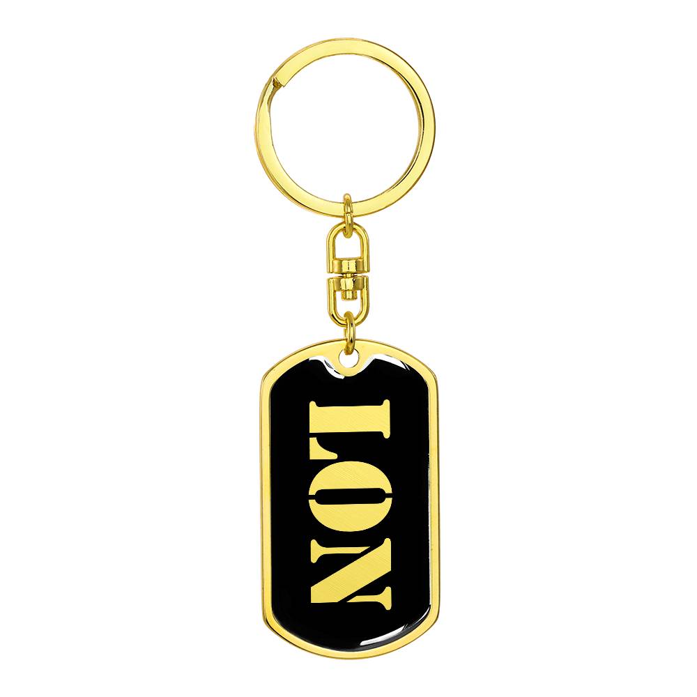 Lon v2 - Luxury Dog Tag Keychain