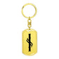Initial I v001-11 - Luxury Dog Tag Keychain