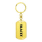 Tracey - Luxury Dog Tag Keychain