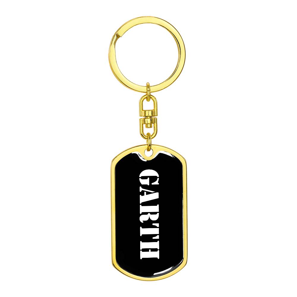 Garth v3 - Luxury Dog Tag Keychain