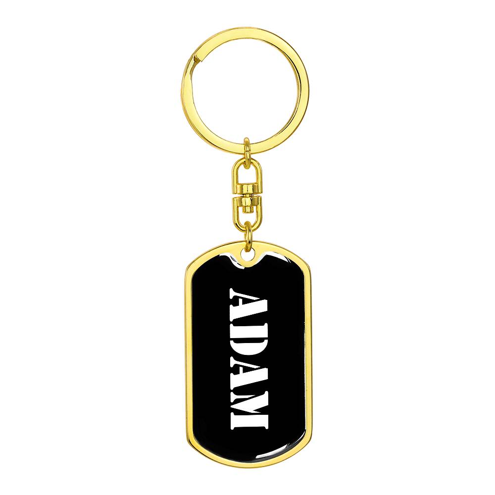 Adam v2 - Luxury Dog Tag Keychain