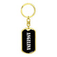 Angelina v01w - Luxury Dog Tag Keychain