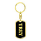 Trey v2 - Luxury Dog Tag Keychain