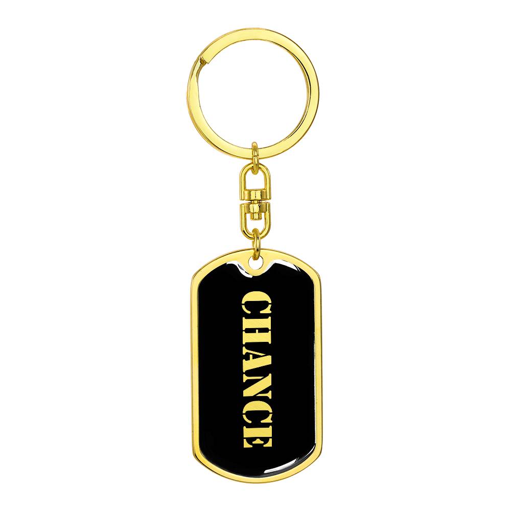 Chance v2 - Luxury Dog Tag Keychain