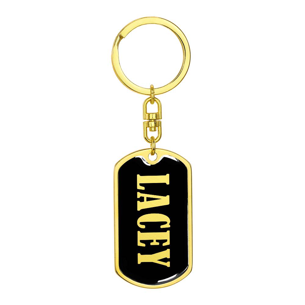Lacey v02 - Luxury Dog Tag Keychain