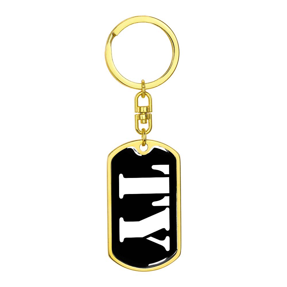 Ty v3 - Luxury Dog Tag Keychain