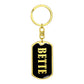 Bette v02 - Luxury Dog Tag Keychain